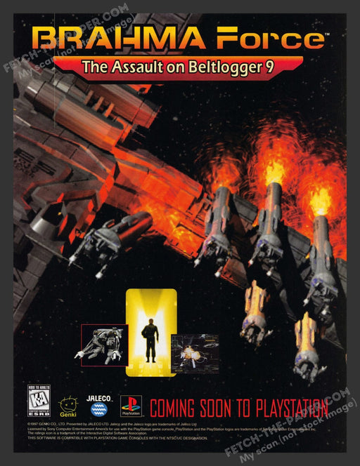Brahma Force: The Assault on Beltlogger 9 1990s Video Game Print Ad 1997