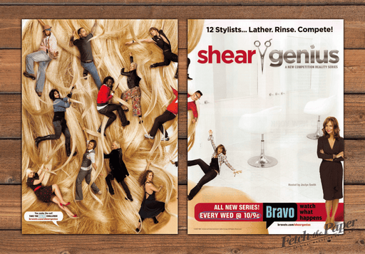 Bravo Shear Genius TV Series Hosted by Jaclyn Smith Print Ad 2007 2000s (2pgs)