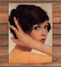 Brunette Woman Hand In Hair Bare Shoulder Close-Up Magazine Photo 1968 1960s