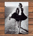 Burberrys London Woman in Jacket and Skirt Walking Road Print Ad 1998 1990s