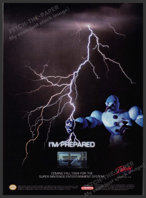 C2 Judgment Clay Video Game 1990s Print Advertisement Ad 1994