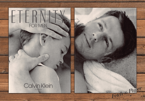 Calvin Klein 1990s Print Advertisement (2 pages) Eternity for Men Father & Son