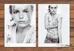 Calvin Klein Jeans Kate Bosworth Black White Model Print Ad 2008 2000s (2pgs)
