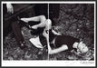 Calvin Klein Lara Stone 2010s Print Ad (2 page) 2012 Legs Ground Car Fetch-the-Paper