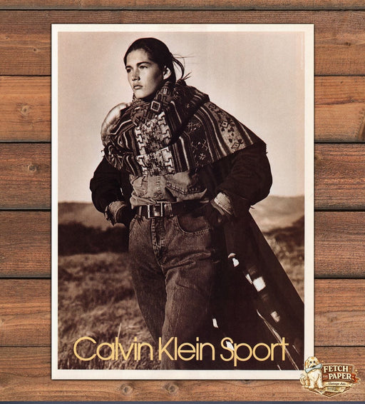 Calvin Klein Sport Washouts Clothing Southwest 1980s Print Advertisement Ad 1988