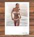Calvin Klein Swimwear Sun-Kissed Beach Beauty Bikini Print Ad 2008 2000s
