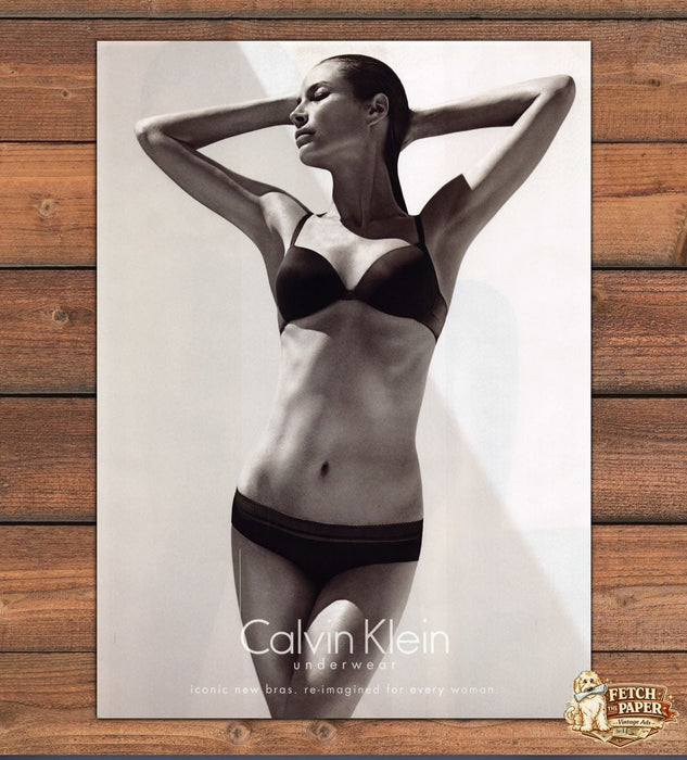 Calvin Klein Underwear 2010s Print Advertisement 2013 Christy Turlington Abs