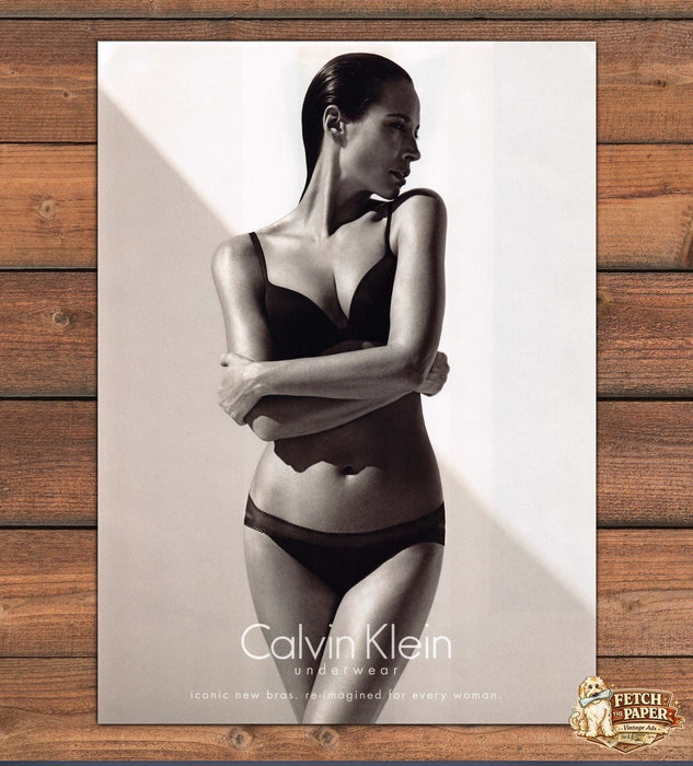 Calvin Klein Underwear 2010s Print Advertisement 2013 Christy Turlington Arms
