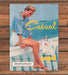 Capri Super Slims Cigarettes Casual Woman Bare Legs Railing Print Ad 1992 1990s
