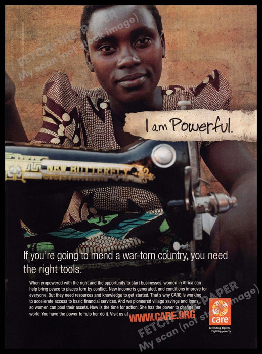Care.org 2010s Print Advertisement 2010 "I am powerful" African Women Care.org