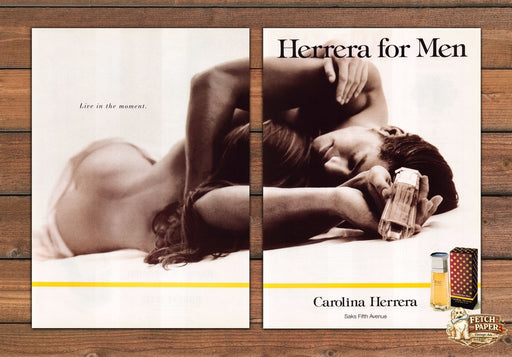 Carolina Herrera 1990s Print Advertisement (2 pages) 1995 (See Description)