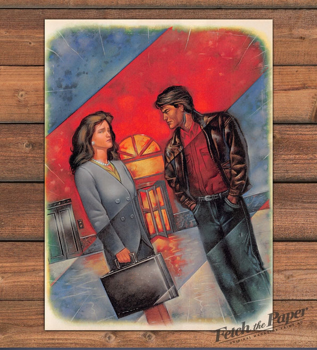 Cary Henrie "Tell Me No Secrets" Office Couple Magazine Illustration 1993 1990s