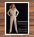 Casual Corner Silesta Creme Jumpsuit Blonde Model Print Ad 1980 1980s