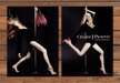 Cesare Paciotti Pole Dancing Long Legs Stilettos Print Ad 2008 2000s (2pgs)