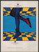 Charles Jourdan 1980s Print Advertisement 1984 Hosiery Shoes Checkerboard Fetch-the-Paper
