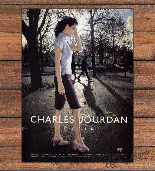 Charles Jourdan 1990s Print Advertisement Ad 1998 Clothing Leg Shoes