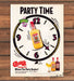 Chi-Chi's Margaritas Party Time Clock Tequila Print Ad 1993 1990s