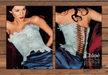 Chloe Gisele Bundchen Mint Satin Corset Lace-Up Print Ad 1998 1990s (2pgs)