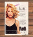 Clairol Frizz Control Curly Blonde Hair Haircare Bottles Print Ad 1997 1990s