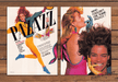 Clairol Pazazz Styling Mousse Red Hair Big Hair Print Ad 1987 1980s (2pgs)