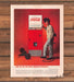Coca-Cola Workers Refreshed Welder Vending Machine Red Print Ad 1959 1950s