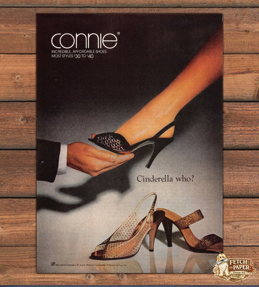 Connie Shoes 1980s Print Ad