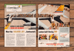 Continental Airlines Golden Jet Boeing 707 Cutaway Print Ad 1959 1950s (2pgs)