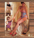 Corset Lingerie Smiling Women Long Legs High Fashion Magazine Photo 1981 1980s