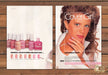 Cover Girl NailSlicks Rachel Hunter Print Ad 1989 1980s (2 pgs)