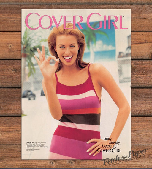 Cover Girl Niki Taylor Easy Breezy 1990s Print Ad