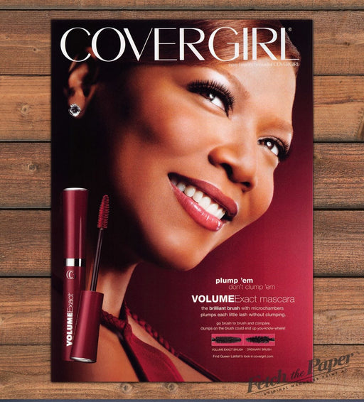 Cover Girl Queen Latifah 2000s Print Advertisement 2007 Volume Mascara