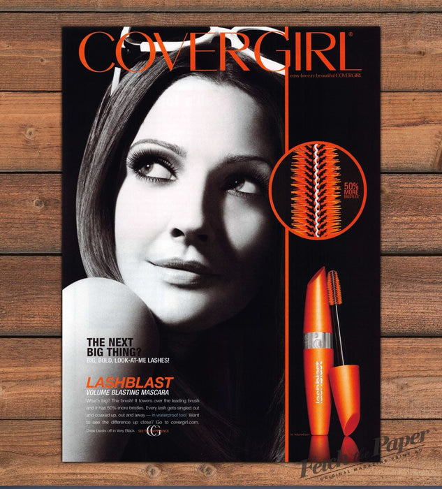CoverGirl LashBlast Mascara Dramatic Lashes Print Ad 2008 2000s
