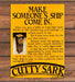 Cutty Sark Scotch Whisky Make Someones Ship Come In Gold Print Ad 1977 1970s
