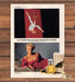 Dare Perfume Lena Golovko Trapeze Artist Red Dress Reclining Print Ad 1990 1990s
