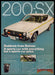 Datsun 200-SX 1970s Print Advertisement 1977 Sporty Car Datsun 200-SX