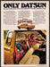 Datsun King Cab Truck 1970s Magazine Print Advertisement 1977 Interior Pickup Datsun King Cab