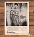Delightform Strapless Lace Bra Paisley Dress Model Lingerie Print Ad 1966 1960s