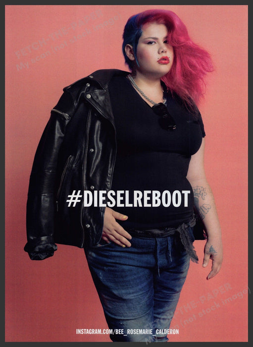 Diesel Clothing Reboot 2000s Print Advertisement Ad 2013 Bee Rosemarie Calderon Fetch the Paper!
