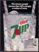 Diet 7 UP 1980s Magazine Print Advertisement 1984 Bubbly Glass Two Straws Diet 7 UP