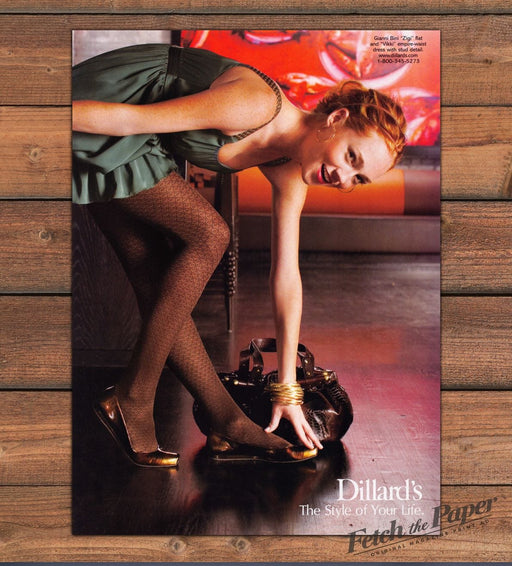 Dillard's Style Shopping Store 2000s Print Advertisement 2008 Hosiery Legs