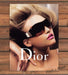 Dior Diorstripes Sunglasses Blonde Model Pink Lips Big Hair Print Ad 2007 2000s