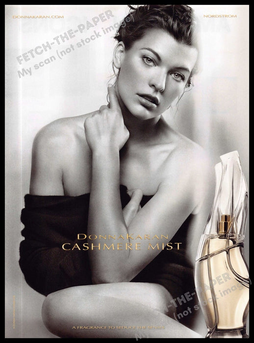 Donna Karan 2010s Magazine Print Ad 2013 Milla Jovovich (Not the product)