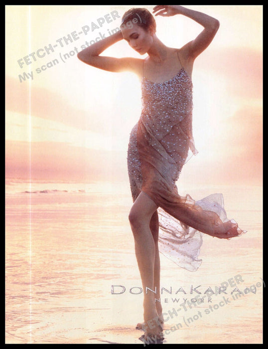 Donna Karan 2010s U.K. Magazine Print Advertisement 2013 Legs Beach Sunset