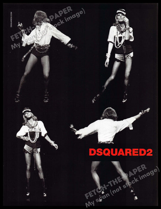 DSquared2 2010s Magazine Print Ad 2013 Dean & Dan Caten Gender Bending Legs
