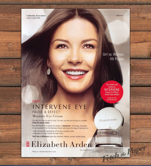Elizabeth Arden Intervene Eye Catherine Zeta-Jones Eye Cream Print Ad 2007 2000s