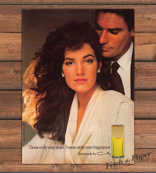 Emeraude by Coty 1980s Magazine Print Advertisement 1986 (Not the Product)