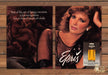 Epris Max Factor Jaclyn Smith Perfume Provocative Print Ad 1981 1980s (2pgs)