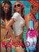 Escada 2000s Magazine Print Advertisement 2006 Tropical Beach Colorful Escada