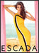 Escada Kendra Spears 2010s Print Advertisement 2013 Beach Curves Colorful Fetch-the-Paper