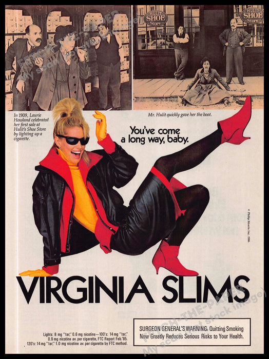 Virginia Slims 1980s Print Advertisement Ad 1986 Cigarettes 1909 Laurie Howland
